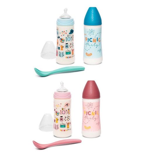 Suavinex Pack de biberones Tetina anatómica Silicona