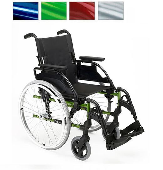 Sunrise style silla de ruedas de rueda grande de aluminio y desmontaje rápido