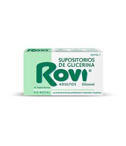 Supositoris de Glicerina Rovi 12 unidades