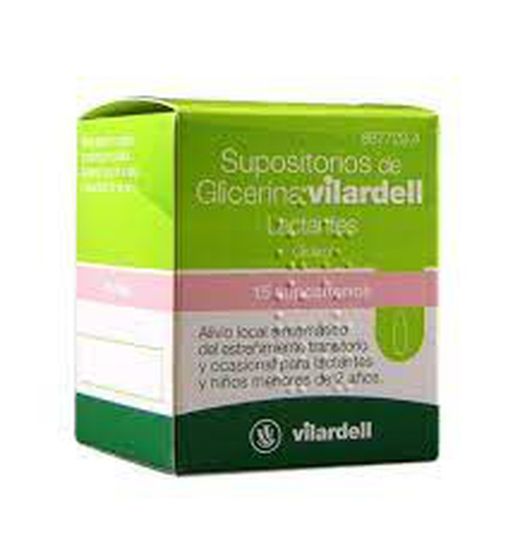 Supositorios de glicerina vilardell lactantes 0,92 g 15 supositorios