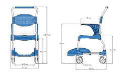 Cadeira de banho Tecnimoem Moem 150kg