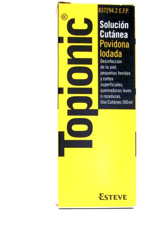 Topionic 100 mg/ml solución cutánea 1 frasco 25 ml