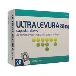 Ultra-levura 250 mg 20 Capsulas  (Blister)