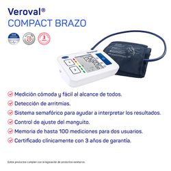 Veroval compact tensiòmetre automàtic de braç