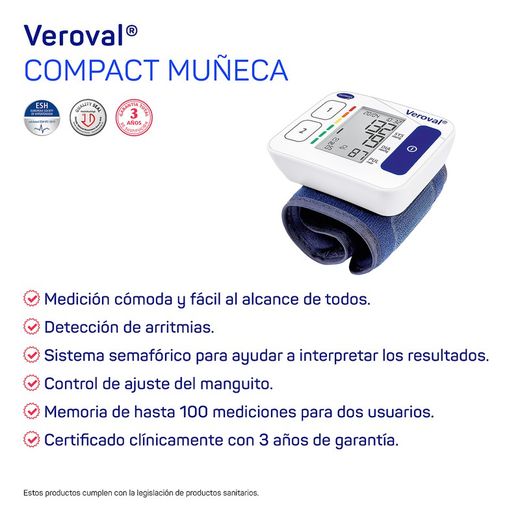 Veroval compacto monitor automático de pressão arterial de pulso