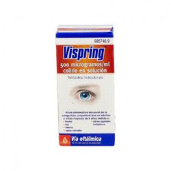 Vispring 500 microgramos/ml Colirio en solución 1 frasco 15 ml