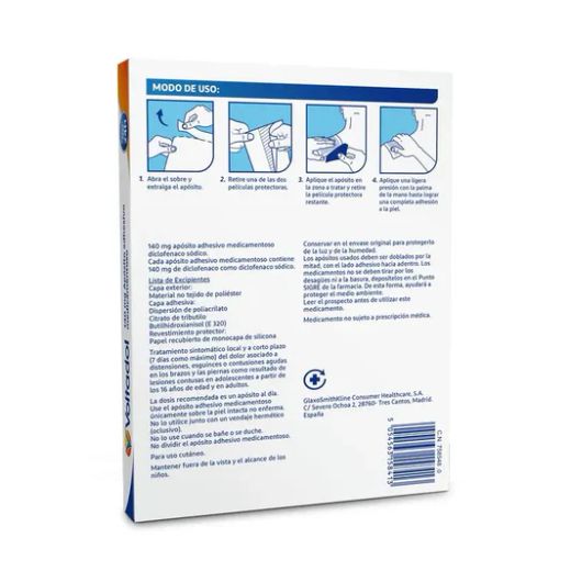Curativo adesivo medicamentoso Voltadol
