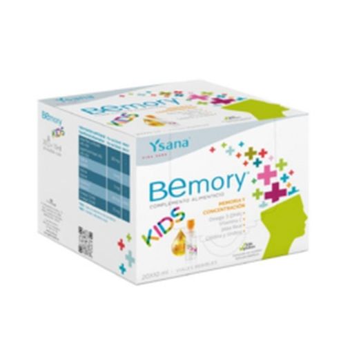 Ysana Bemory Kids container de 20 ampolas complemento para ajudar na concentração