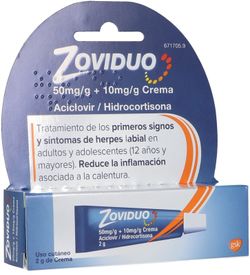 Zovidu 50 mg/g + 10 mg/g crema 1 tub 2 g
